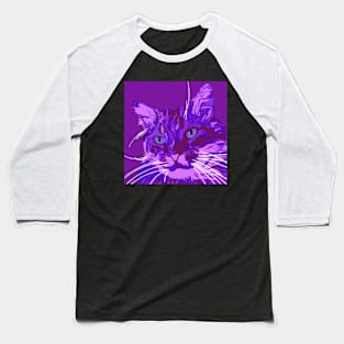 purple cat Baseball T-Shirt